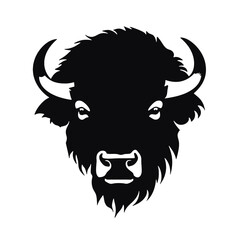 silhouette  of American bison, or buffalo