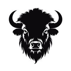 vector illustration tattoo - bison © vectorcyan