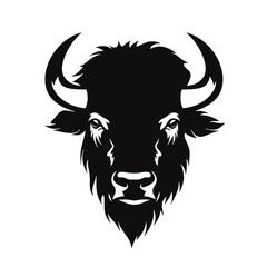 vector illustration tattoo - bison