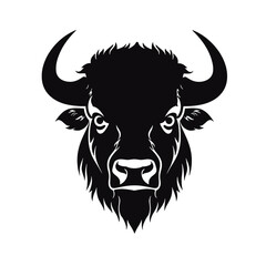 vector illustration tattoo - bison