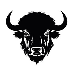 vector illustration tattoo - bison