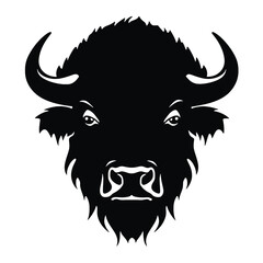 vector illustration tattoo - bison