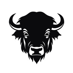 vector illustration tattoo - bison