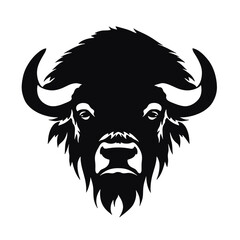 vector illustration tattoo - bison