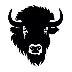 vector illustration tattoo - bison