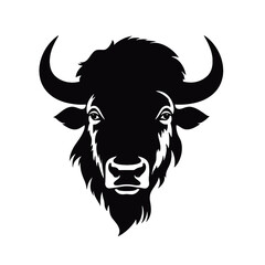 vector illustration tattoo - bison