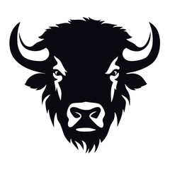 vector illustration tattoo - bison