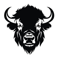 vector illustration tattoo - bison