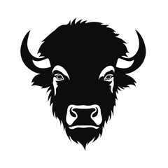 vector illustration tattoo - bison