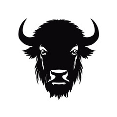 vector illustration tattoo - bison