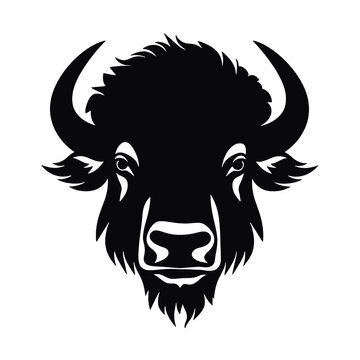 vector illustration tattoo - bison