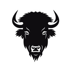 vector illustration tattoo - bison