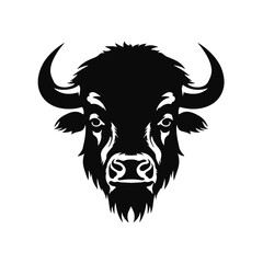 vector illustration tattoo - bison