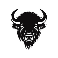 vector illustration tattoo - bison