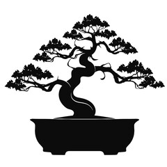 Bonsai tree Silhouette 