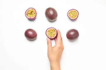  Concept of delicious and juicy exotic fruit - passion fruit © Atlas