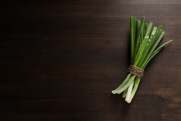 Green onion, concept of fresh vegetable, fresh raw food