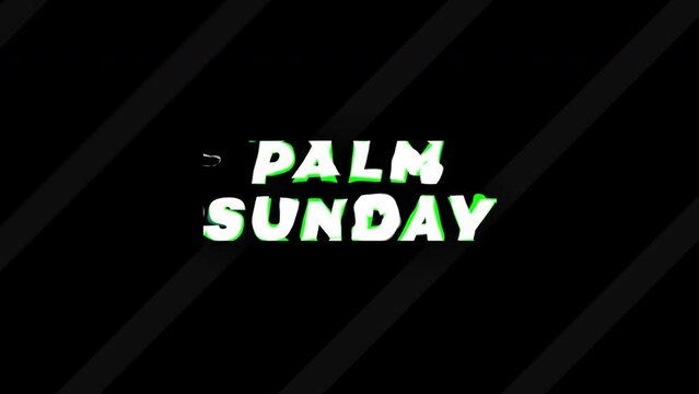 Palm Sunday Typography Text Background Video