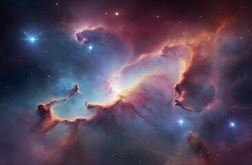 Obraz na płótnie Canvas colorful space galaxy cloud nebula. stray night cosmos. universe science astronomy. supernova background wallpapaer