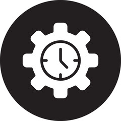 time management glyph icon