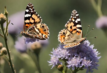 Obraz premium butterfly on flower