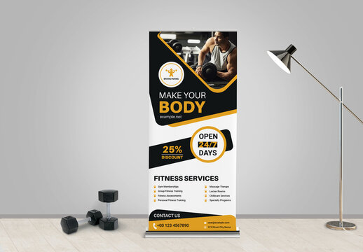 Gym Roll Up Banner