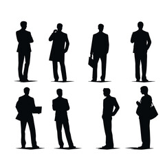 business people silhouette