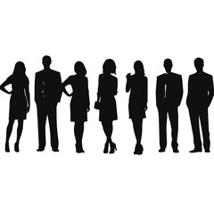 business people silhouette