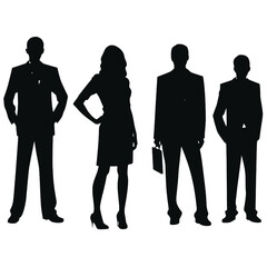 business people silhouette