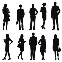 business people silhouette