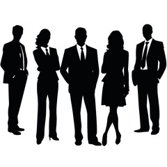 business people silhouette