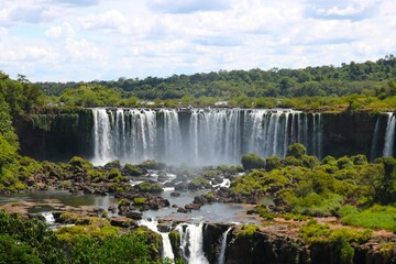 Obraz premium イグアスの滝 ブラジル側