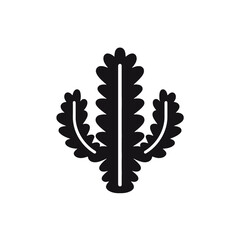 illustration of a silhouette of a cactus, Black cactus silhouettes, Cactus vector, silhouette of cactus