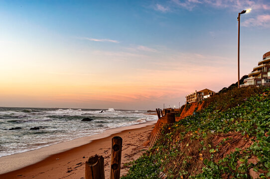 Umdloti Beach and Coastline at Sunrise