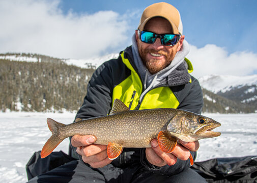 Man showing off his laker in Colorado