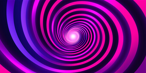 Spiral circle hypnosis abstract background. Wave swirl illusion effect. Sound effect vibration pattern - obrazy, fototapety, plakaty