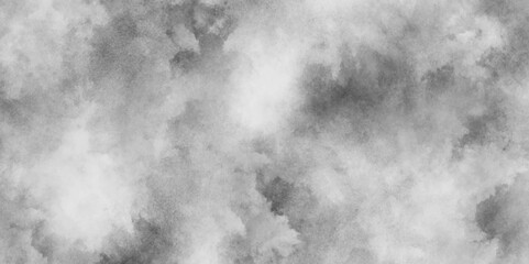 Grunge white or gray aquarelle painted paper textured canvas, Abstract black and white Vintage retro grunge old texture, texture overlays realistic fog or mist with grunge stains black and white.
