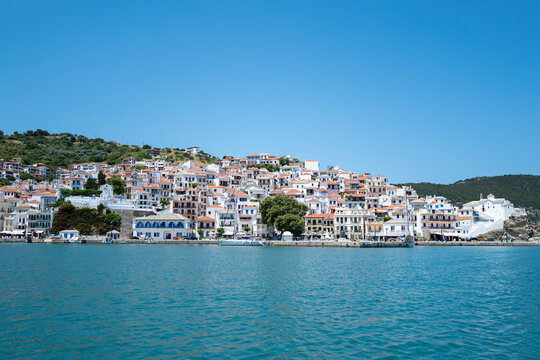 Skopelos Town on the Greek Island of Skopelos