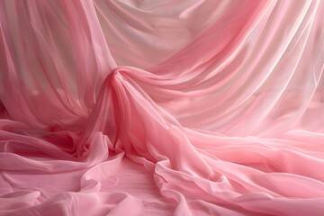 Obraz premium Pink fabric backdrop for photographers