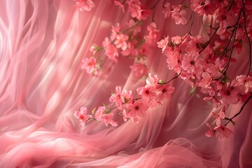 Pink fabric backdrop for photographers