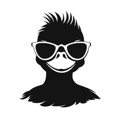 duck with sunglasses