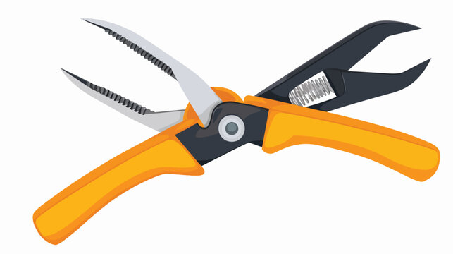 Pliers tool icon image Flat vector isolated on white