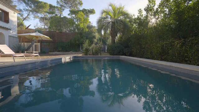 Serene Poolside Morning in Private Villa