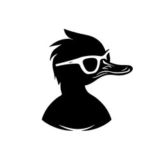 duck with sunglasses