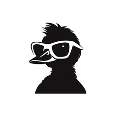 duck with sunglasses