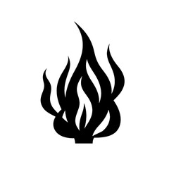 Fire flame Silhouette  vector illustration design