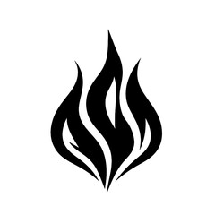 Fire flame Silhouette  vector illustration design