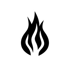 Fire flame Silhouette  vector illustration design