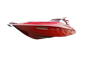 Speed boat On Transparent Background.