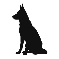 German shepherd  Silhouette 